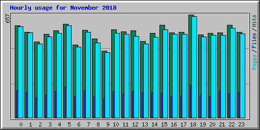 Hourly usage for November 2018